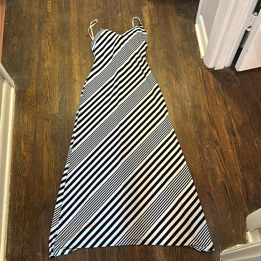 Striped long dress